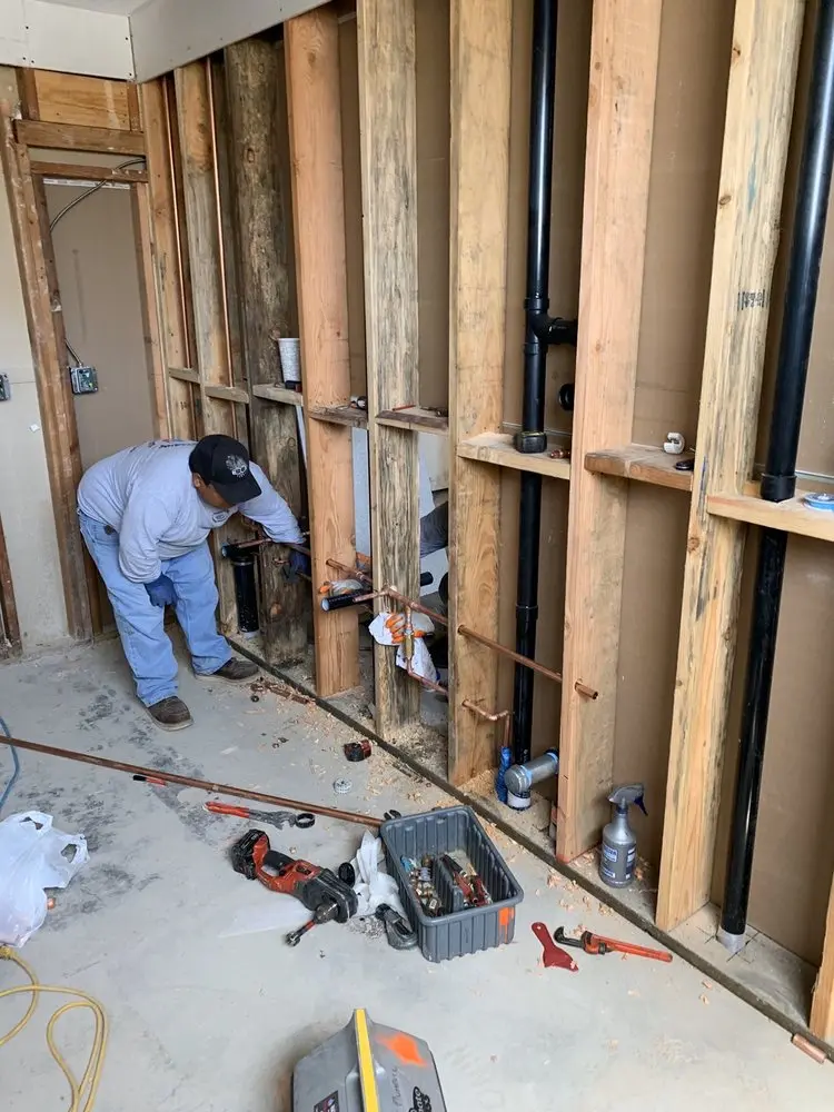 Commercial rough-in plumbing for Water Heater Replacement in South Charleston